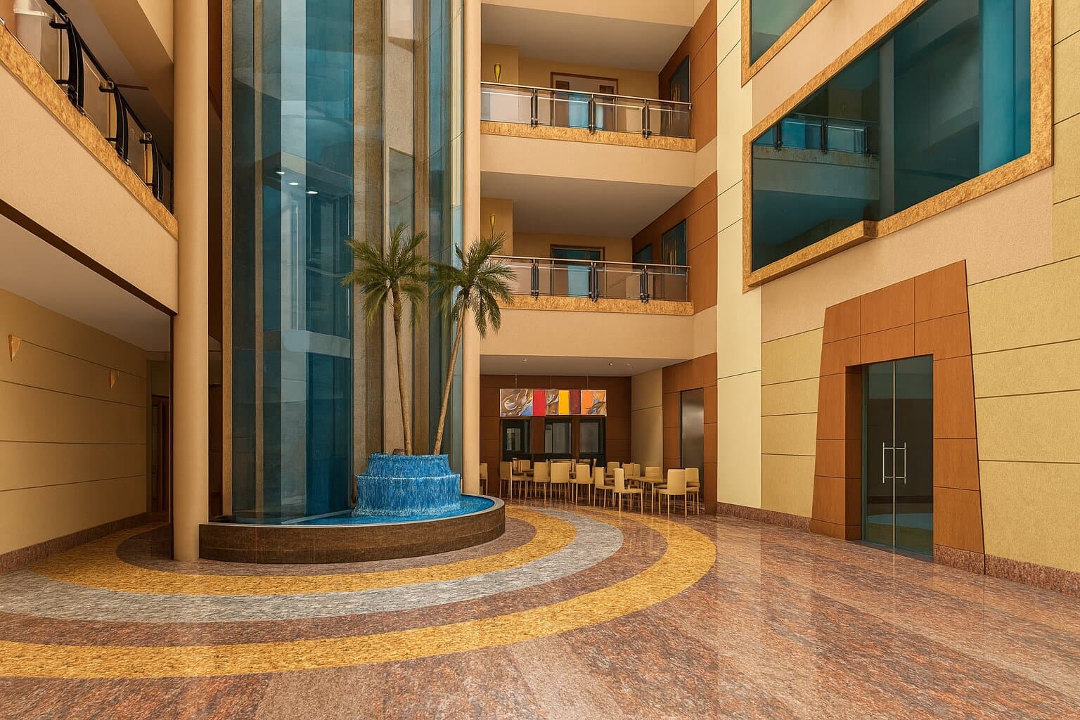 E&Y Headquarter Muscat Facade design & Common area in Muscat, Oman